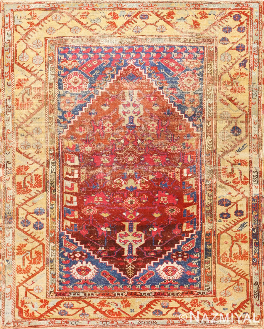 Beautiful 17th Century Tribal Antique Turkish Kula Rug 48813 Nazmiyal