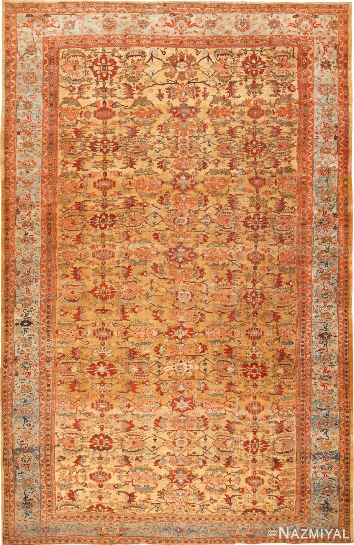 Beautiful Oversize Vintage Persian Sultanabad Rug 48804 Detail/Large View
