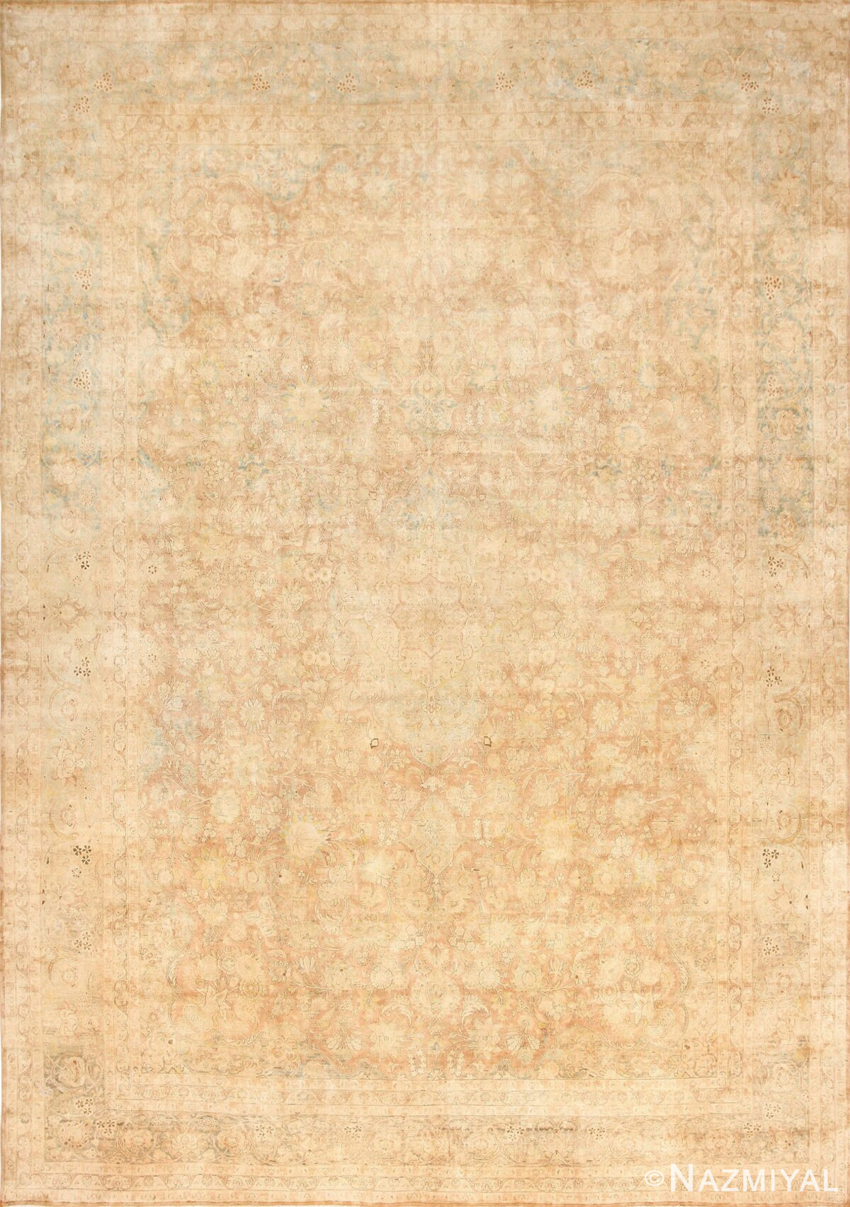 Large and Decorative Antique Persian Tabriz Rug 48740 Nazmiyal