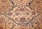 antique persian ivory sarouk farahan oriental rug 40530 white Nazmiyal