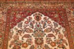 antique persian wool and silk prayer design kashan oriental rug 50633 design Nazmiyal