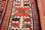 antique tribal northwest persian runner rug 50669 border Nazmiyal