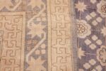 Beautiful Square Purple Antique Khotan Rug 48783 Woven Knots Nazmiyal