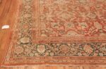 Decorative Antique Persian Sultanabad Mahal Rug 48731 Side Corner Nazmiyal