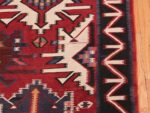 Gallery Size Antique Tribal Turkish Kilim Rug 50679 Black Border Nazmiyal