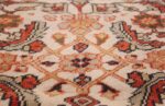 ivory antique sultanabad persian rug 50659 lines Nazmiyal