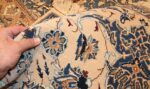 palace size fine silk and wool persian nain carpet 50689 pile Nazmiyal