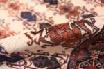 Pile Ivory Vintage Tribal Persian Afshar rug 50687 by Nazmiyal