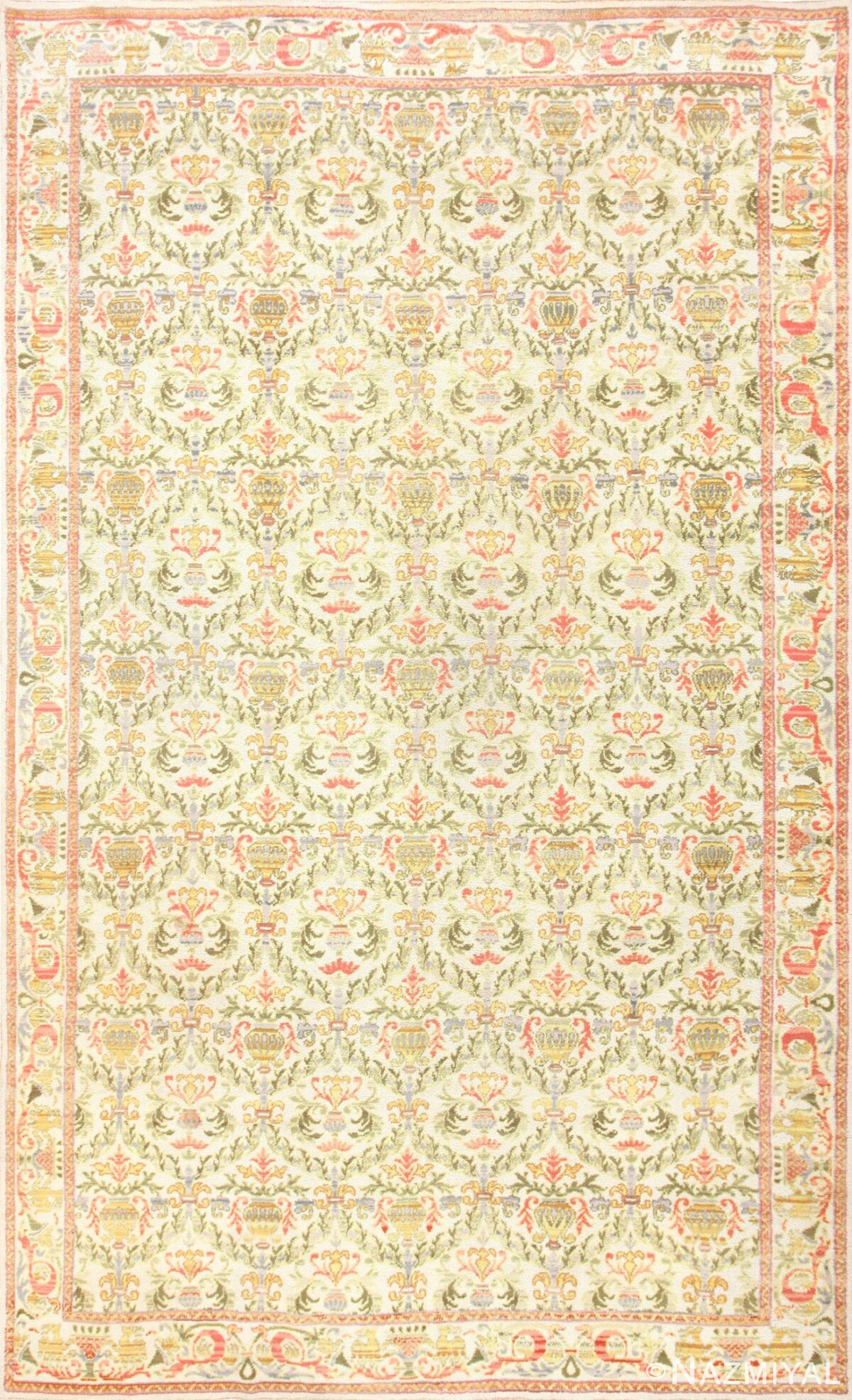 Decorative Large Antique Spanish Rug 50581 Nazmiyal