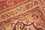 Weave detail Fine Antique Persian Tabriz Oriental rug 50572 by Nazmiyal