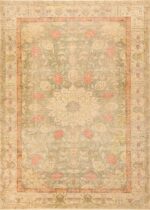 Antique Silk Turkish Kayseri Shabby Chic Rug 48938 Nazmiyal