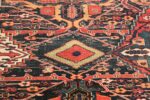 Antique Tribal Persian Bakhtiari Shabby Chic Rug 48937 Green Central Medallion Nazmiyal