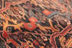 Antique Tribal Persian Bakhtiari Shabby Chic Rug 48937 Navy Pile Nazmiyal