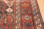 Antique Tribal Persian Bakhtiari Shabby Chic Rug 48937 Small Border Nazmiyal