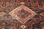 Antique Tribal Persian Bakhtiari Shabby Chic Rug 48937 White Medallion Nazmiyal