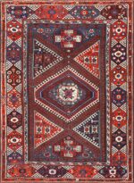 Collectible Tribal Antique Turkish Bergama Rug 48884 Nazmiyal