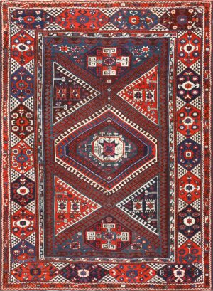 Collectible Tribal Antique Turkish Bergama Rug 48884 Nazmiyal