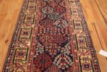 early antique tribal kurdish shrub design runner rug 48928 field Nazmiyal