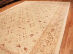 Full Large cream background Antique Inian Amritsar 50658 by Nazmiyal