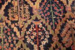 large 18th century rare antique kurdish shrub design rug 47430 flower Nazmiyal