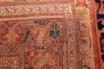 large 18th century rare antique kurdish shrub design rug 47430 weave Nazmiyal