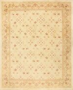 Large Cream Background Antique Indian Amritsar Rug 50658 Nazmiyal