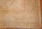 large square size antique decorative turkish oushak rug 48377 corner Nazmiyal