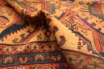 Pile Tribal Gold background Antique Persian Bakshaish rug 48936 by Nazmiyal