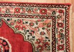 small mat size antique persian kerman floral rug 50688 corner Nazmiyal