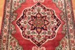 small mat size antique persian kerman floral rug 50688 medallion Nazmiyal