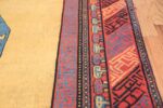 Small Room Size Funky and Tribal Antique Khotan Rug 48784 Border Design Nazmiyal