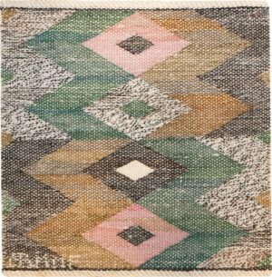 Small Square Vintage Swedish Marta Maas Kilim Rug 48901 Nazmiyal