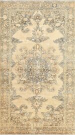Small Tribal Antique Shabby Chic Persian Malayer Rug 50634 Nazmiyal