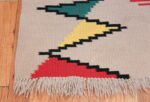Small Vintage French Kilim Rug by Artist Antonin Kybal 48895 Side Corner Nazmiyal