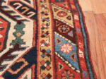 Tribal Antique Caucasian Lankoran Runner Rug 48929 Border Design Nazmiyal