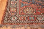 Tribal Antique Flat Woven Caucasian Soumak Rug 48054 Side Corner Nazmiyal