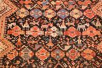 tribal antique qashqai persian gallery size rug 48881 middle Nazmiyal