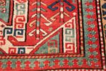 Tribal Gallery Size Runner Antique Caucasian Kazak Rug 48934 Corner Pattern Nazmiyal