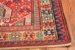 Tribal Gallery Size Runner Antique Caucasian Kazak Rug 48934 Side Corner Nazmiyal
