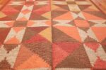 vintage flat woven scandinavian swedish kilim rug 48897 field Nazmiyal