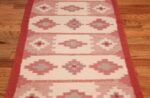 vintage flat woven scandinavian swedish kilim runner rug 48898 field Nazmiyal