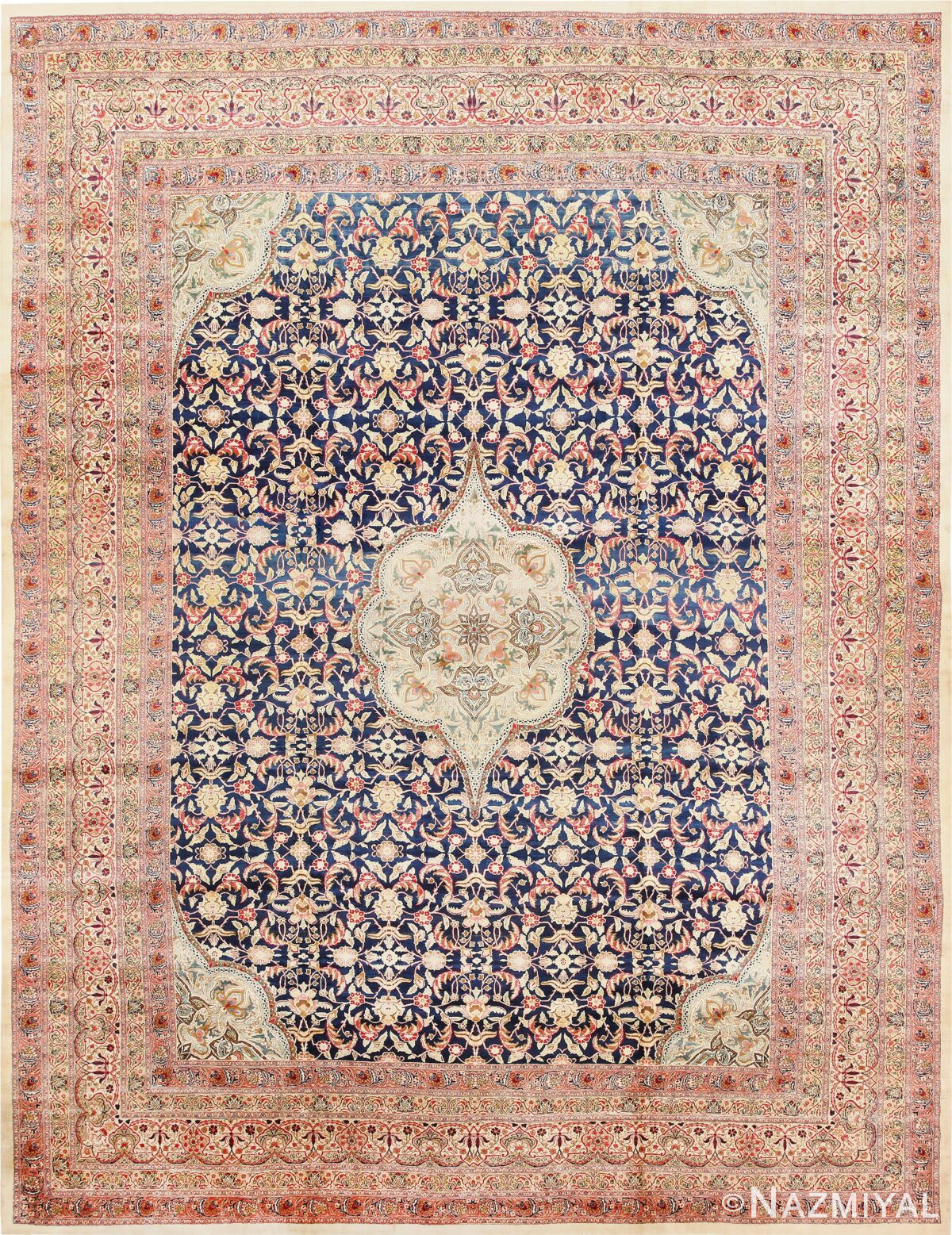 Finely Woven Large Oversized Antique Persian Kerman Rug 48945 Nazmiyal