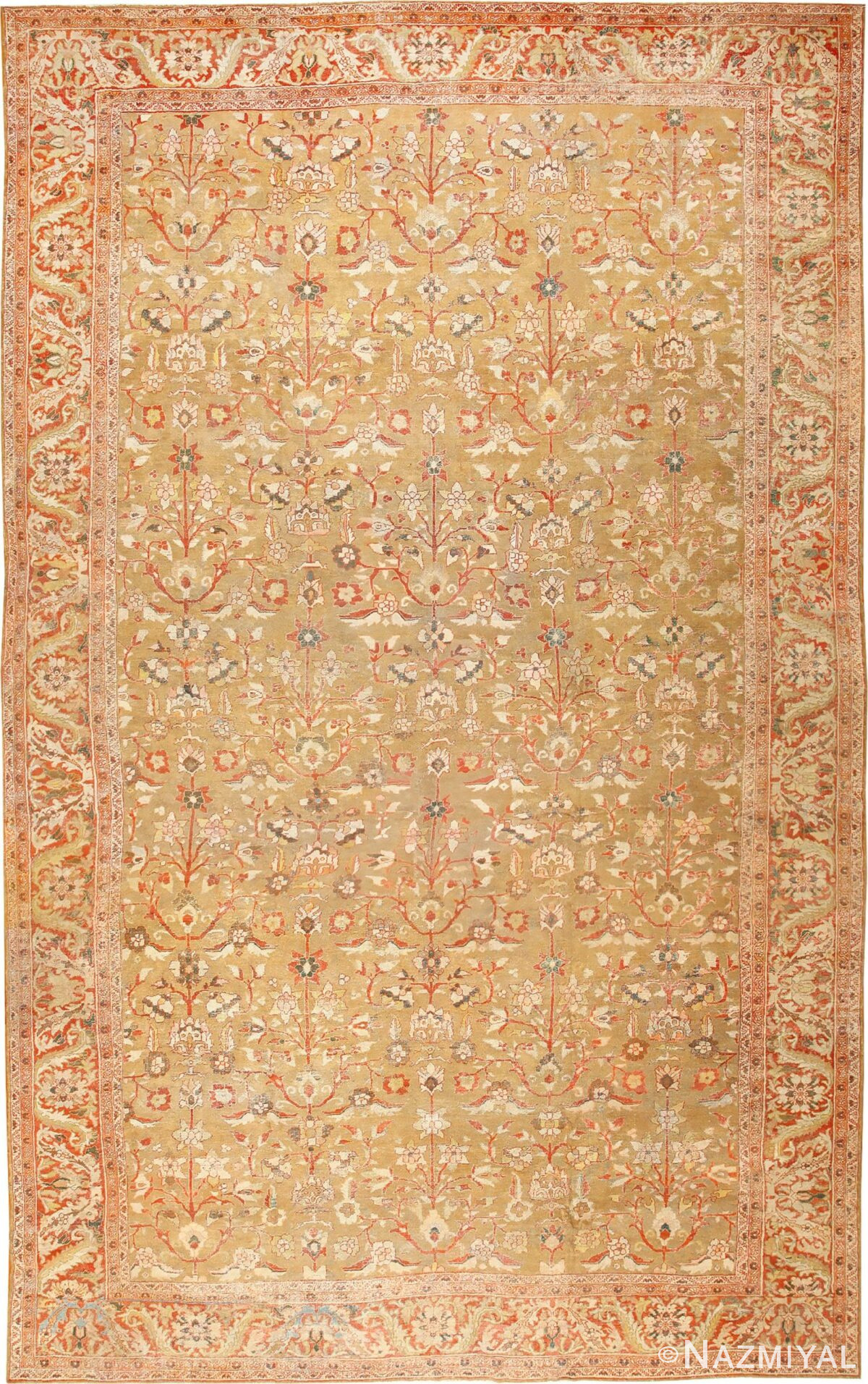 Large Oversized Antique Persian Sultanabad Rug 48944 Nazmiyal