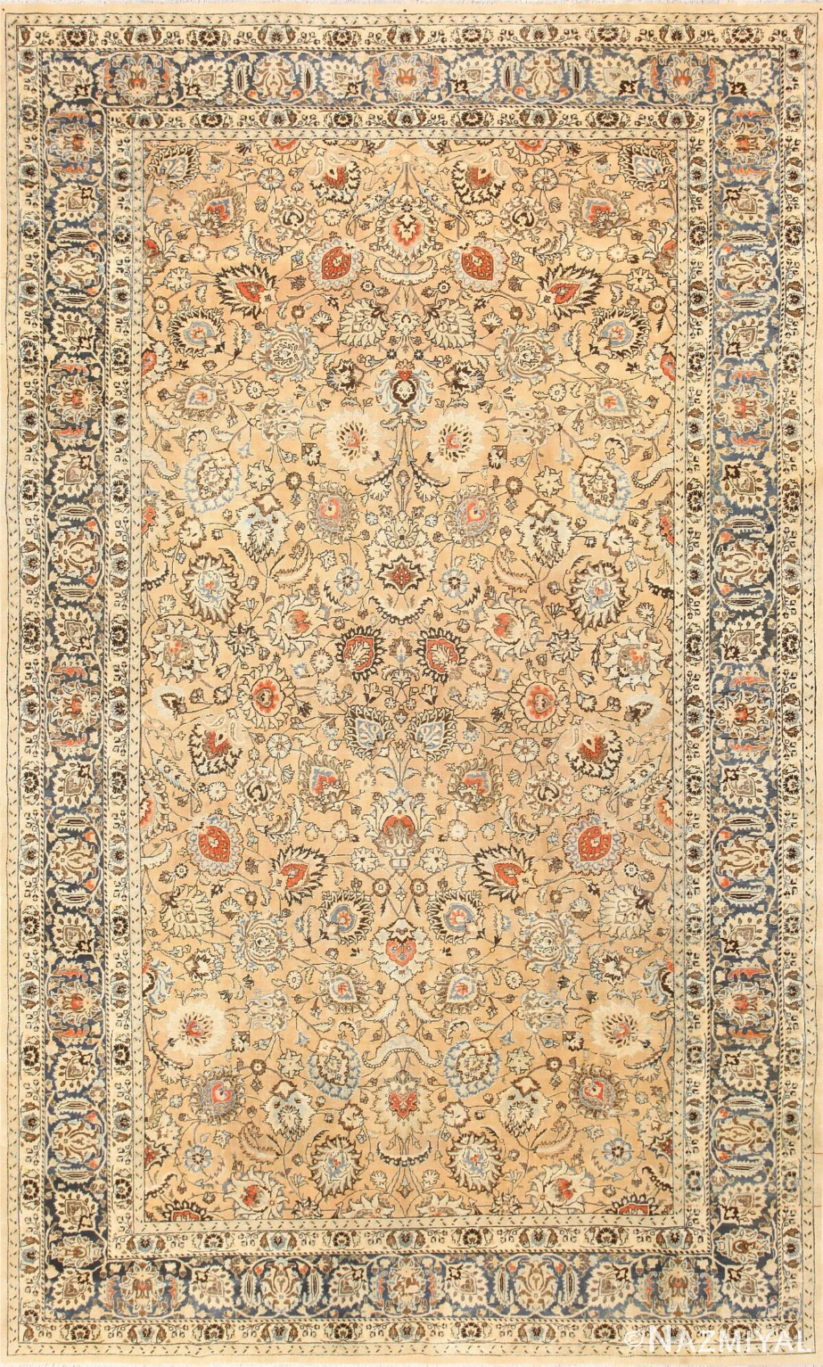 Large Room Size Antique Persian Khorassan Rug 48779 Nazmiyal