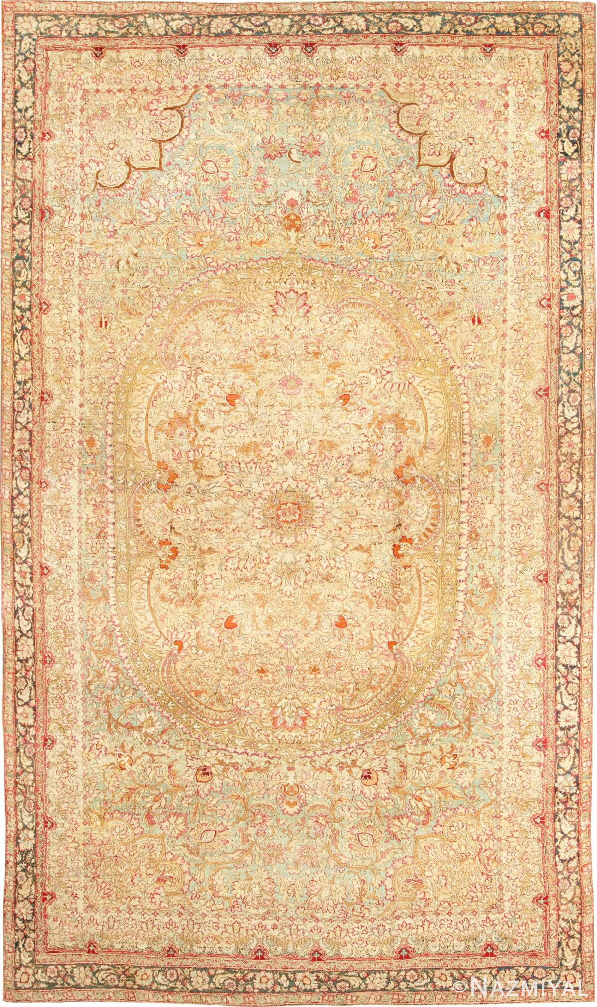 Rare and Breathtaking Large Antique Indian Agra Rug 48942 Nazmiyal