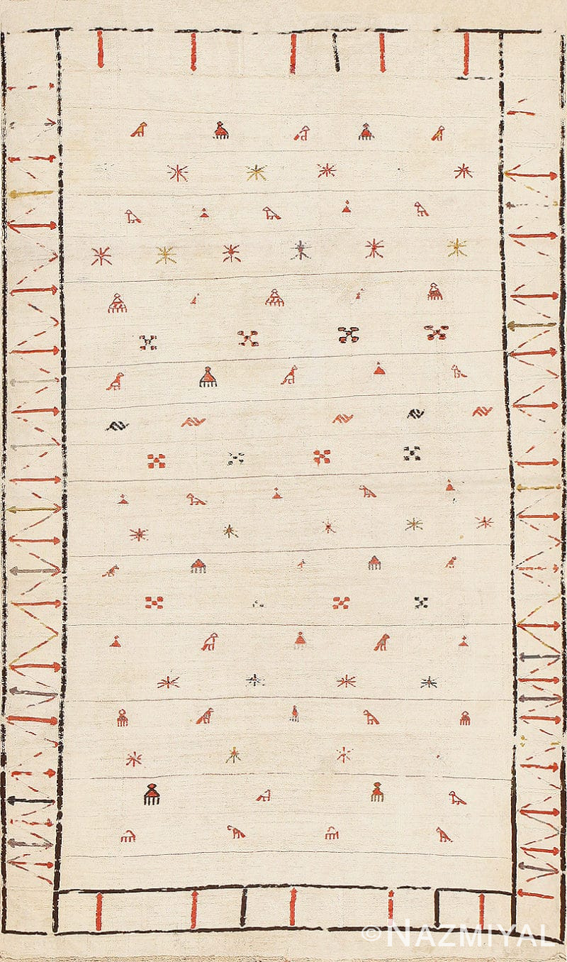 Tribal Antique Flat Woven Caucasian Shahsavan Kilim Rug 48933 Nazmiyal