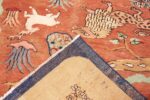 Weave Antique Small Animal Scene Mazlatapan Indian rug 48432 by Nazmiyal Weave Antique Small Animal Scene Mazlatapan Indian rug 48432 by Nazmiyal