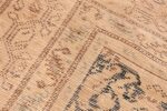 Weave detail Antique gallery size Tribal Persian Malayer rug 50662 by Nazmiyal