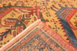 Weave tribal Gold background Antique Persian Bakshaish rug 48936 by Nazmiyal