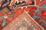 Weave Large geometric Antique Persian Herz Serapi rug 48175 by Nazmiyal